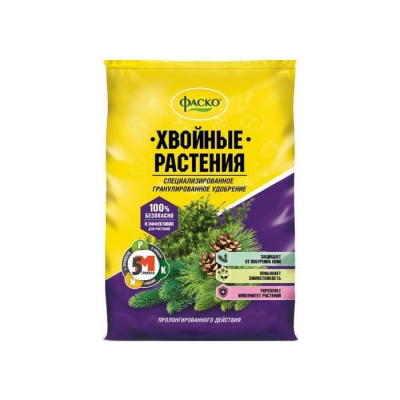 Удобрение для хвойных растений гранулированное минеральное 5М (1кг) ФАСКО