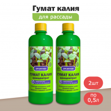 Удобрение Гумат Калия для рассады (0,5л) -2шт