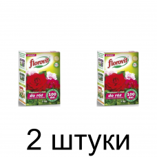 Удобрение для роз и цветущих кустарников FLOROVIT длит. действия 100 дней (1кг) -2шт