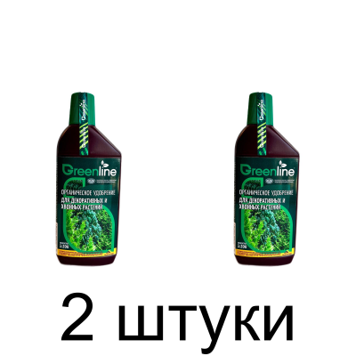 Удобрение для декоративных и хвойных растений Greenline органическое (485мл) -2шт