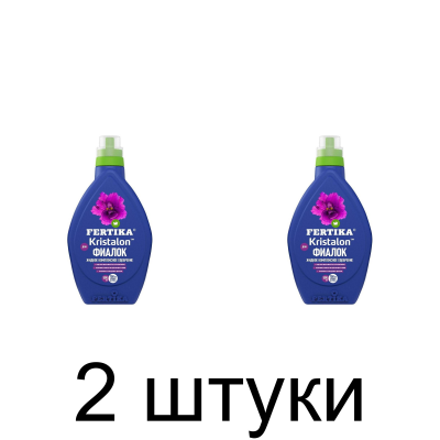 Удобрение FERTIKA Кристалон для фиалок жидкий, минеральное (500мл) -2шт