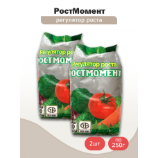 Средство РостМомент регулятор роста растений (250г), Дрожжевой Комбинат -2шт