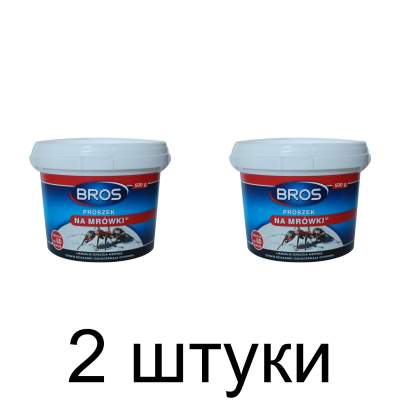 Средство Порошок от муравьев Bros, инсектицид (500г) -2шт