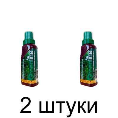 Удобрение для декоративных и хвойных растений Greenline органическое (285мл) -2шт