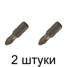 Бита WHIRLPOWER PZ2 25мм 2шт/уп. -2шт