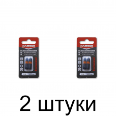 Бита ударная HAMMER PH2 25мм 2шт -2шт