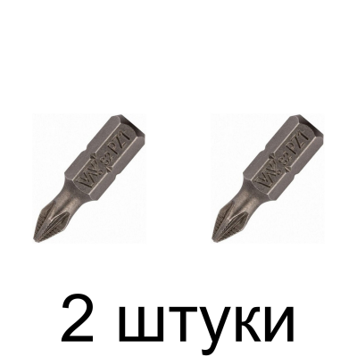 Бита WHIRLPOWER PZ1 25мм 2шт/уп. -2шт