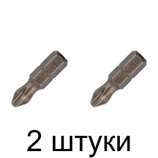 Бита WHIRLPOWER PH2 25мм 2шт/уп. -2шт