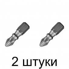 Бита WHIRLPOWER PH0 25мм 2шт/уп. -2шт