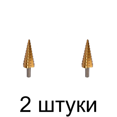 Сверло ступенчатое YATO YT-44741 TiN 4-22мм - 2 шт