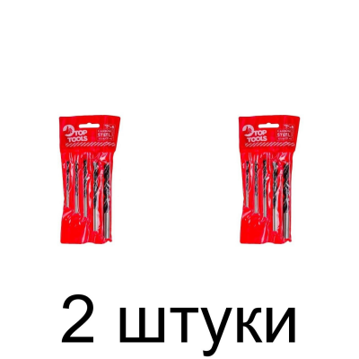 Набор сверл по дереву TOP TOOLS 60H805 4-10мм 5шт/уп. - 2 шт