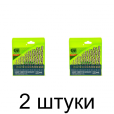 Набор сверл по металлу СИБРТЕХ 723887 1-10мм 19шт/уп. - 2 шт