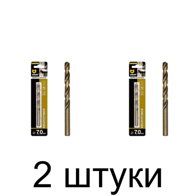 Сверло по нерж.стали GRAFF 7,0мм - 2 шт