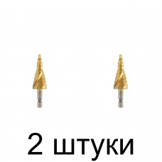 Сверло ступенчатое MATRIX 72356 6-гран. 4-20мм - 2 шт