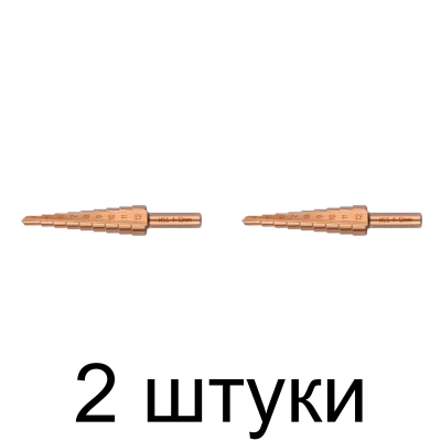 Сверло ступенчатое FIT HSS-Co 4-12мм - 2 шт