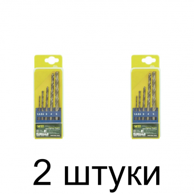 Набор сверл по металлу FIT 33797 6шт - 2 шт