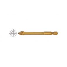 Сверло по плитке FIT 4кромки титан 6мм