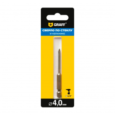 Сверло по стеклу и керамике GRAFF 4х74мм