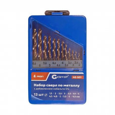 Набор сверл по нерж. CUTOP HSS-Co 48-601 13шт/уп.