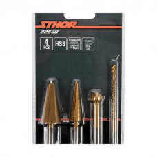 Набор сверл по металлу разновидных STHOR 22640 4пр.