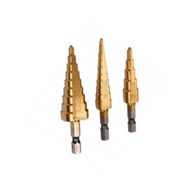 Набор ступ. сверл YATO YT-44731 3-20мм 6гр. 3шт.