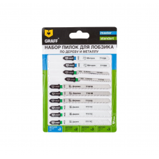 Набор пилок д/лобзика GRAFF 10шт/уп.