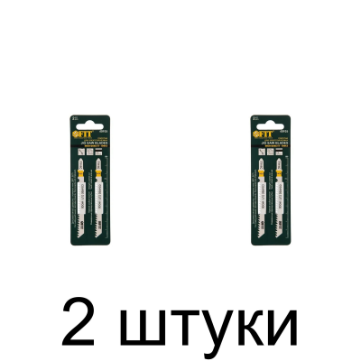 Пилка д/лобзика по дереву FIT T111С 2шт./уп. -2 набора