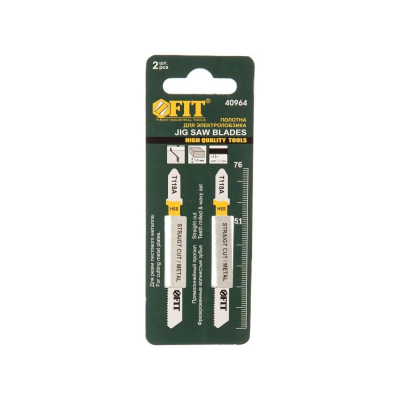 Пилка д/лобзика по металлу FIT T118A 2шт./уп.