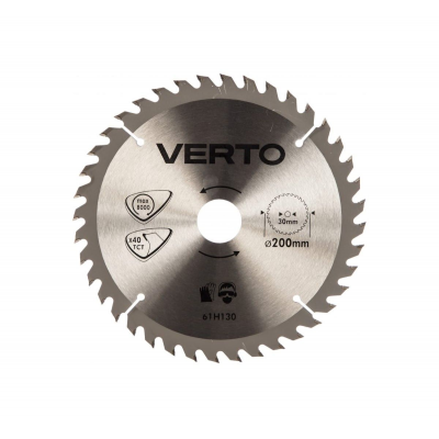 Диск пильный VERTO 200х30мм 40зуб. 61H130