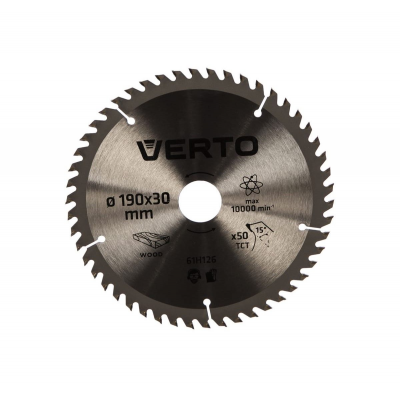 Диск пильный VERTO 190х30мм 50зуб. 61H126
