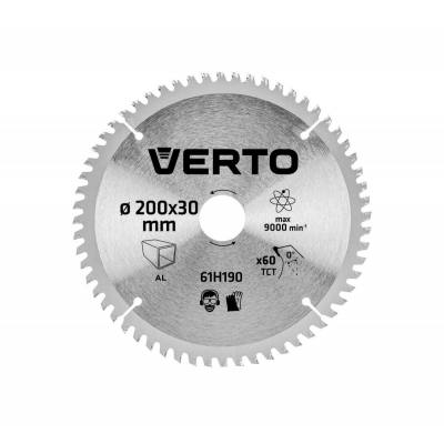 Диск пильный по алюм. VERTO 200х30мм 60зуб. 61H190