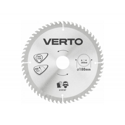 Диск пильный VERTO 180х30мм 60зуб. 61H107