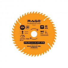 Диск пильный RAGE 216мм 40зуб.