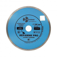 Диск алмазный TRIO-DIAMOND Керамик Pro сплош. 180мм тонкий
