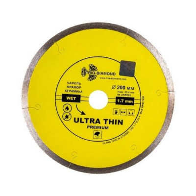 Диск алмазный TRIO-DIAMOND Ultra Thin сплош. 200мм тонкий