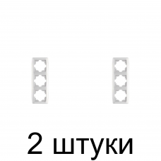 Рамка вертикальная Viko CARMEN 90571003 3мест. белый -2шт