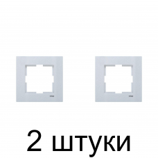 Рамка Viko NOVELLA 92190601 1мест. серебро -2шт Рамка Viko NOVELLA 92190601 1мест. серебро -2шт
