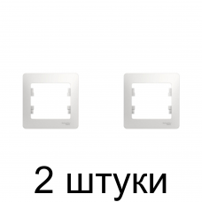Рамка SE GLOSSA GSL000101 1мест. белый -2шт