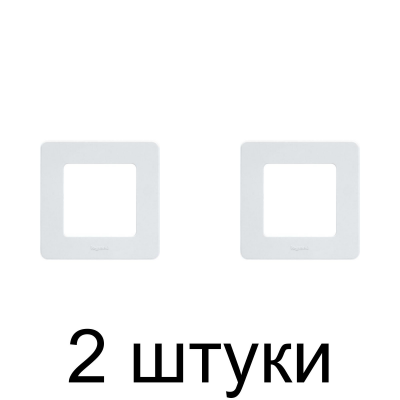 Рамка Legrand INSPIRIA 673930 1мест. белый -2шт