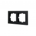 Рамка Lezard VESNA 2мест. черный -2шт