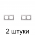 Рамка SE ATLAS Design ATN000302 2мест. алюмин. -2шт