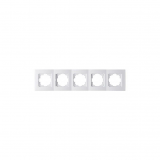 Рамка TOURAN/THOR 24110095 5мест. белый