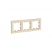 Рамка SE ATLAS Design ATN000203 3мест. беж. -2шт