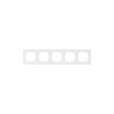 Рамка Lezard VESNA 5мест. белый