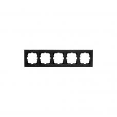 Рамка Lezard VESNA 5мест. черный