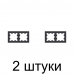 Рамка SE ATLAS Design ATN001002 2мест. карбон -2шт Рамка SE ATLAS Design ATN001002 2мест. карбон -2шт