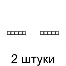 Рамка Legrand ETIKA 672585 5мест. антрацит -2шт