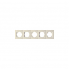 Рамка TOURAN/THOR 24120095 5мест. крем