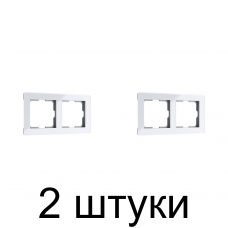 Рамка WERKEL Acrylic 2мест. белый -2шт