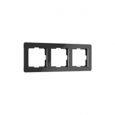 Рамка WERKEL Acrylic 3мест. черный
